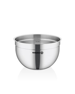 Korkmaz Gastro Proline 8.5 Quart Stainless Steel Mixing Bowl in Silver