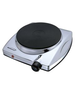 Brentwood Electric 1000W Single Hotplate in Chrome